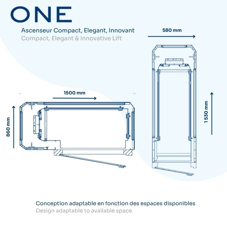 One ascenseur sur-mesure