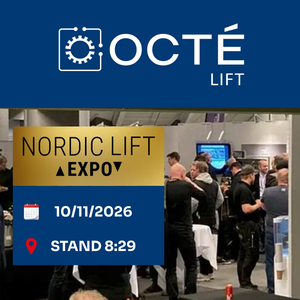 OCTÉ Lift expose au salon Nordic Lift 2026 ! OCTÉ Lift expose au salon Nordic Lift 2026 !