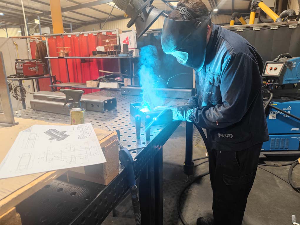 soudage tole acier octe industry etincelles